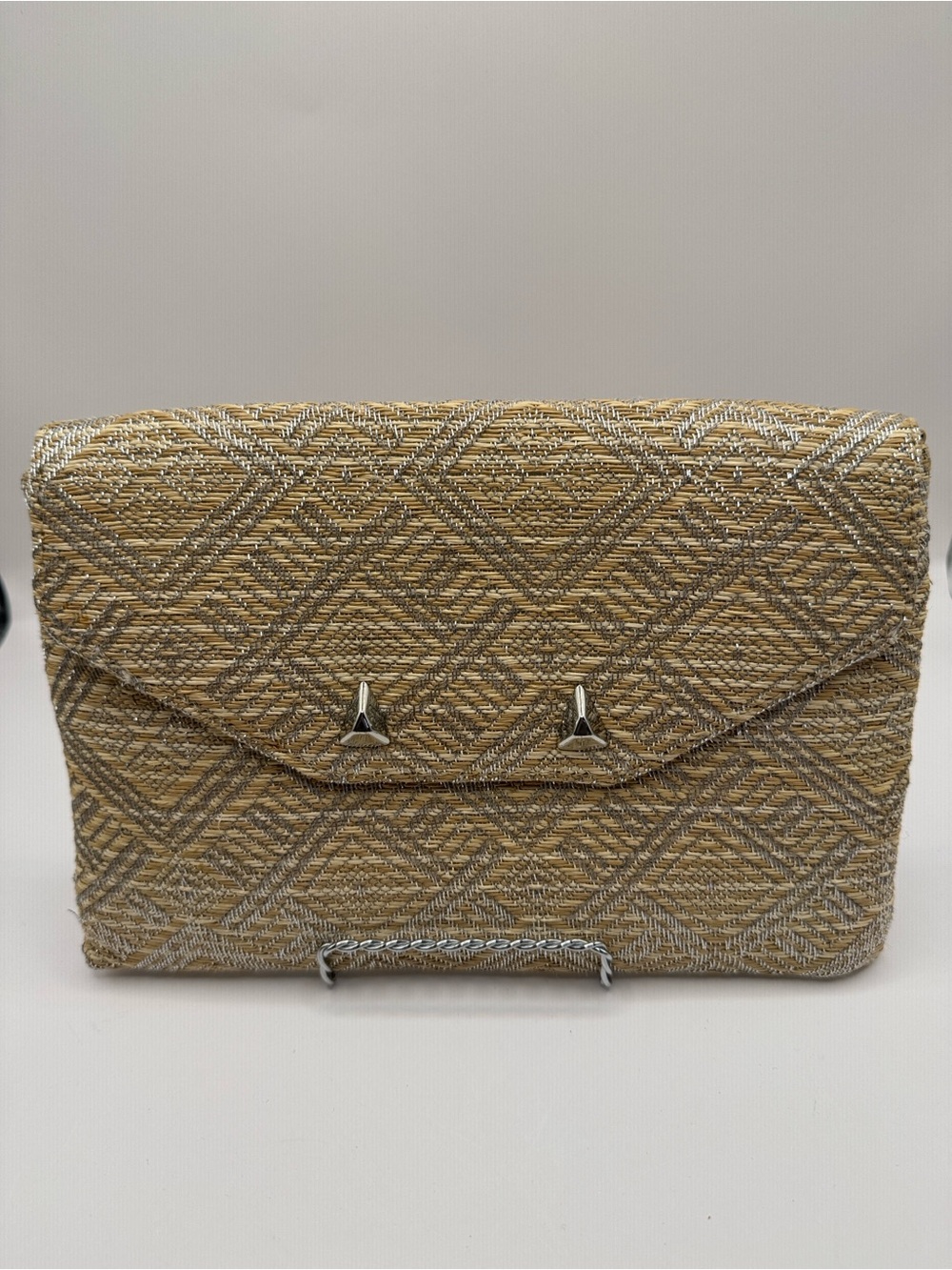 Stella & Dot Woven Envelope Clutch